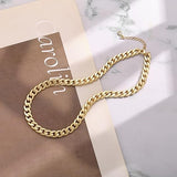Cuban Necklace with Large Gold Links