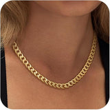 Cuban Necklace with Large Gold Links