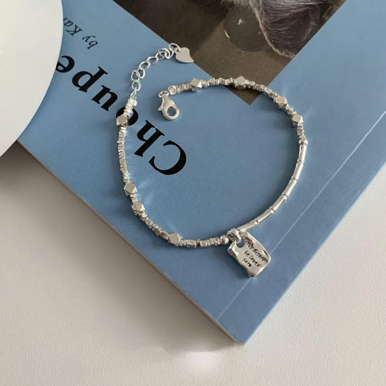 Square Love Bracelet in Silver