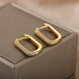Valeria Square & Round Earrings