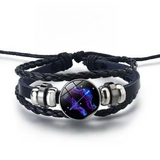 Shimmering Bracelet with 12 Zodiac Signs