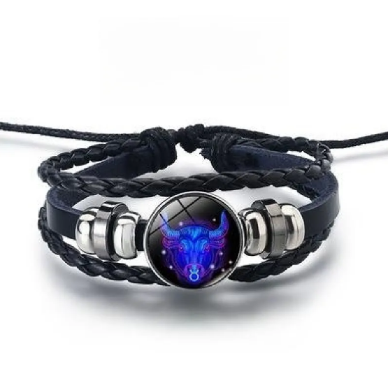 Shimmering Bracelet with 12 Zodiac Signs
