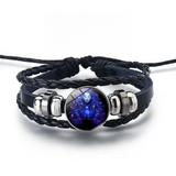 Shimmering Bracelet with 12 Zodiac Signs