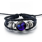 Shimmering Bracelet with 12 Zodiac Signs