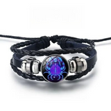 Shimmering Bracelet with 12 Zodiac Signs