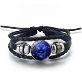 Shimmering Bracelet with 12 Zodiac Signs
