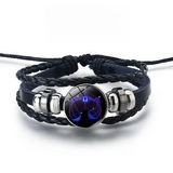 Shimmering Bracelet with 12 Zodiac Signs