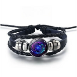 Shimmering Bracelet with 12 Zodiac Signs