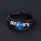 Shimmering Bracelet with 12 Zodiac Signs