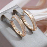 Shimmering Earrings in Gold & Diamonds