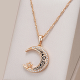Shimmering & Elegant Moon Necklace