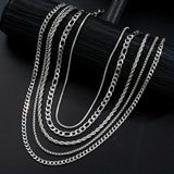 Luxury Braided Stainless Steel Chain Set