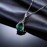 Leonias Emerald Stone Necklace