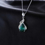 Leonias Emerald Stone Necklace