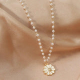 Daisy Necklace with Hanging Daisy