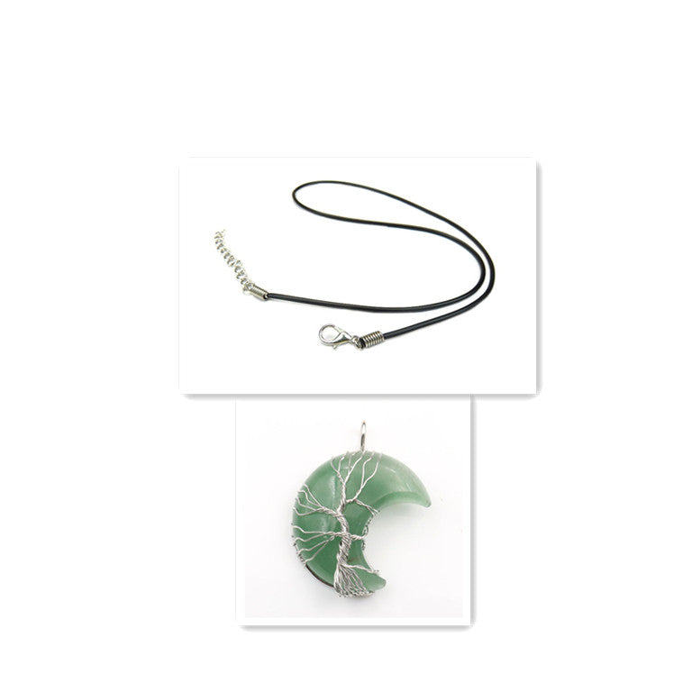 Tree of Life Pendant Necklace with Crystal