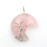 Tree of Life Pendant Necklace with Crystal