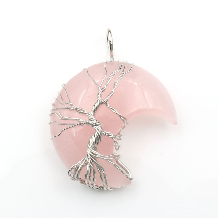 Tree of Life Pendant Necklace with Crystal