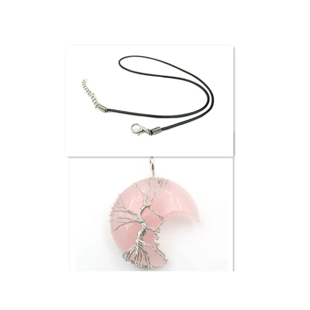 Tree of Life Pendant Necklace with Crystal