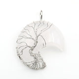 Tree of Life Pendant Necklace with Crystal