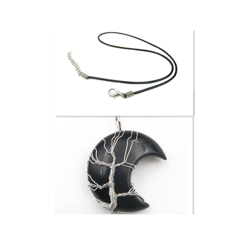 Tree of Life Pendant Necklace with Crystal
