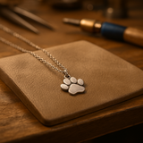 Pendant Necklace in Silver – Stainless Steel