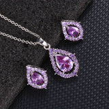 Nadine Amethyst Necklace & Earrings