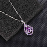Nadine Amethyst Necklace & Earrings
