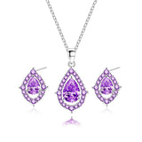 Nadine Amethyst Necklace & Earrings