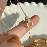 Necklace with Two Circles