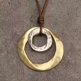 Necklace with Irregular Geometric Pendant