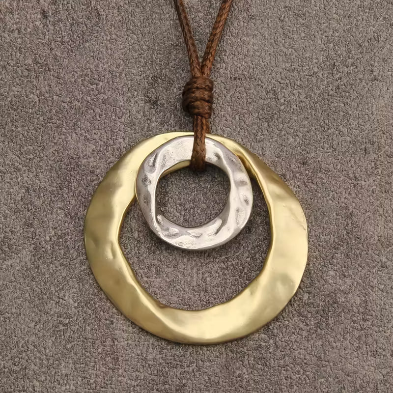 Necklace with Irregular Geometric Pendant