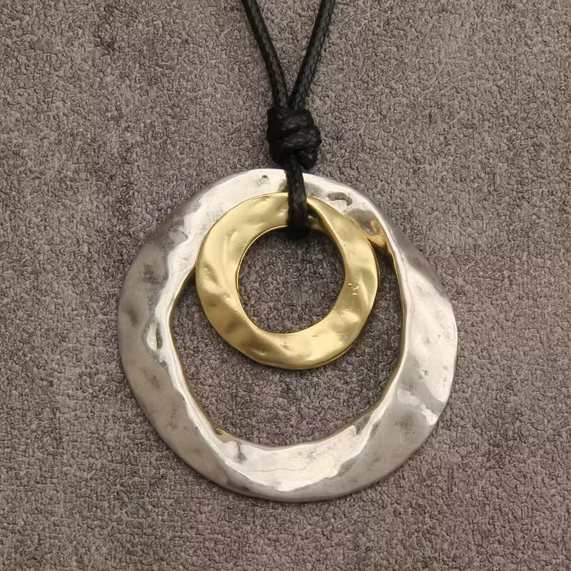 Necklace with Irregular Geometric Pendant