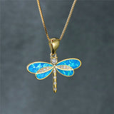 Necklace with Gold Symphony & Opal