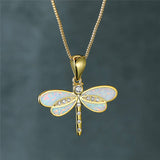 Necklace with Gold Symphony & Opal