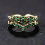 Emerald Wedding Band