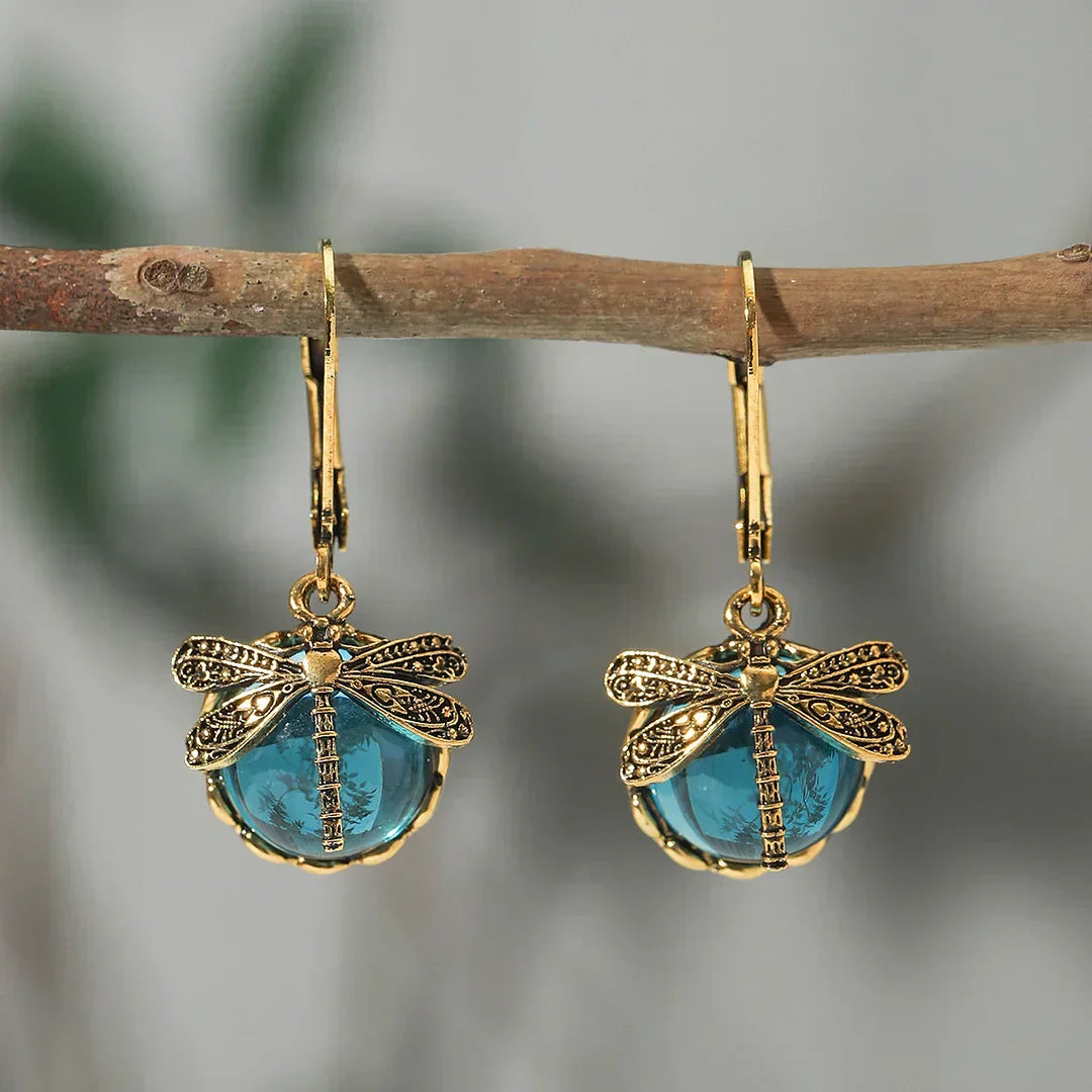 Round Earrings in Antique Silver