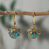 Round Earrings in Antique Silver