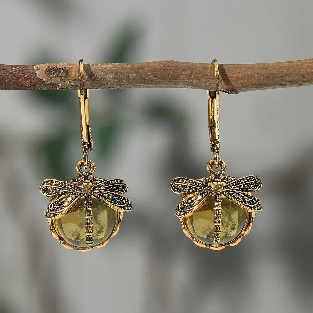 Round Earrings in Antique Silver