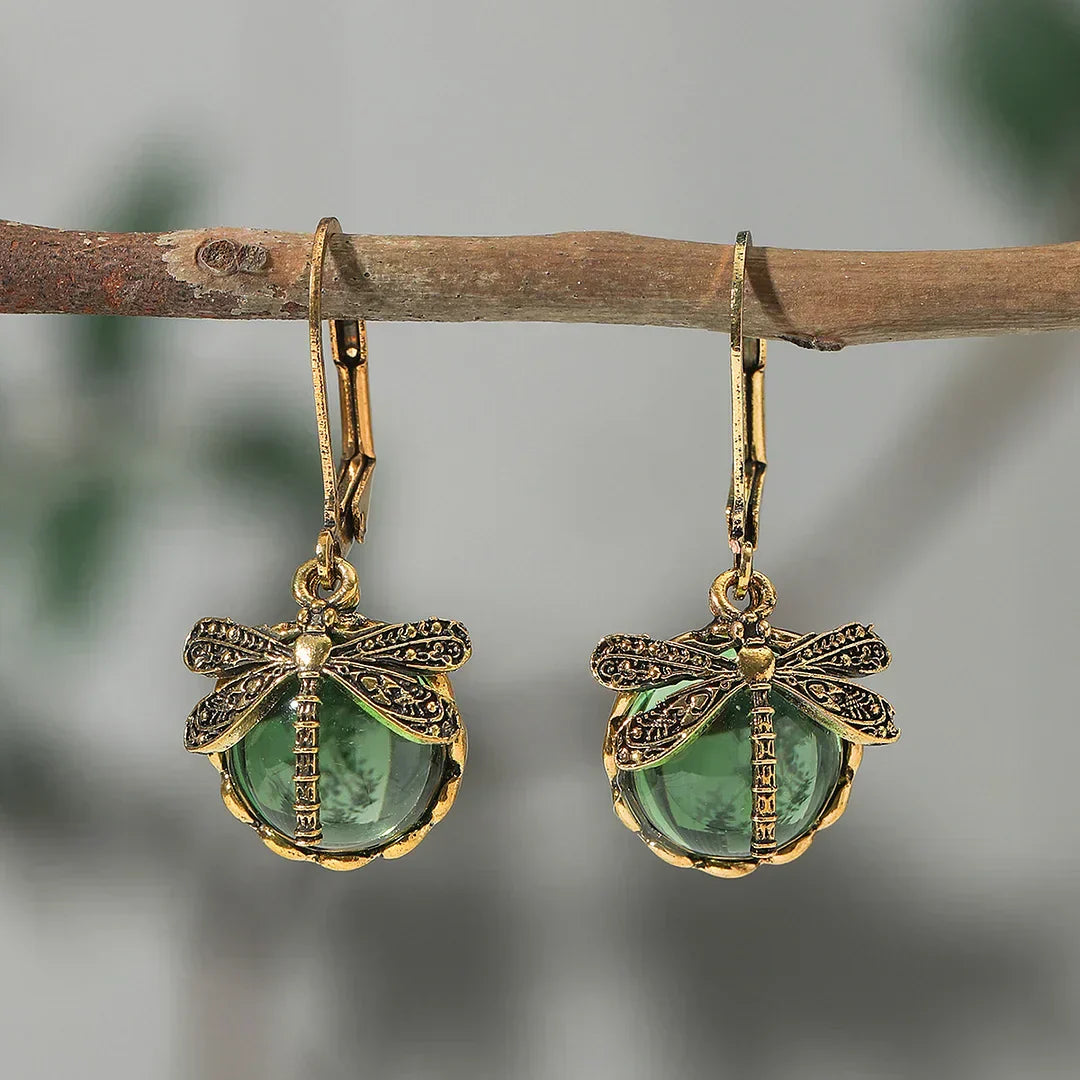 Round Earrings in Antique Silver