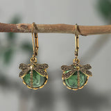 Round Earrings in Antique Silver