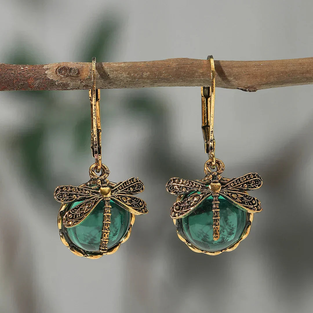 Round Earrings in Antique Silver