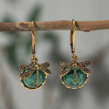 Round Earrings in Antique Silver