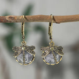 Round Earrings in Antique Silver