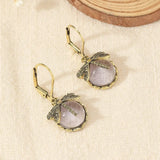 Round Earrings in Antique Silver
