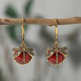 Round Earrings in Antique Silver