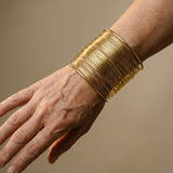 Open Spiral Gold Bracelet