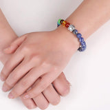 Rainbow Bridge Memorial Bracelet – 7 Chakra Pearl Pet Loss Gift