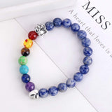 Rainbow Bridge Memorial Bracelet – 7 Chakra Pearl Pet Loss Gift