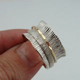 Beautiful Retro Ring in Gold & Silver